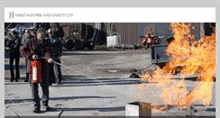 Desktop Screenshot of heritagefireandsafety.co.uk