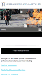 Mobile Screenshot of heritagefireandsafety.co.uk